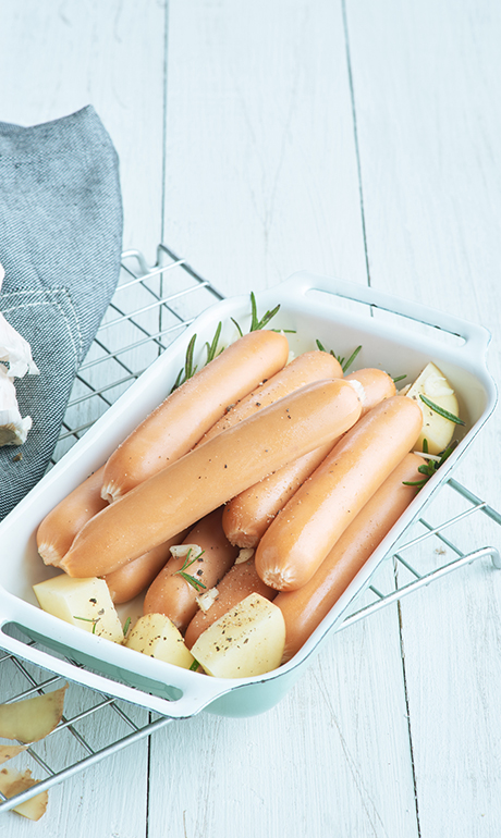 ไส้กรอกสโมคกี้หนังกรอบ