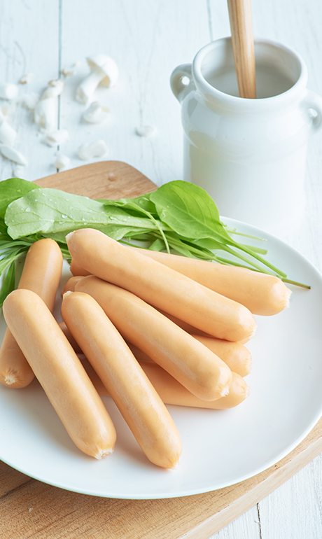 ไส้กรอกไก่หนังกรอบ